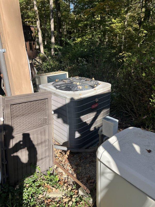 Performed comprehensive estimate for air conditioning system replacement. Inspected existing Bryant condensing unit located on exterior gravel pad, evaluated electrical panel with 50-amp breaker serving HVAC equipment, and documented current system configuration. Customer acknowledged unit age and anticipated need for replacement, prompting evaluation of equipment specifications and replacement options for future installation.