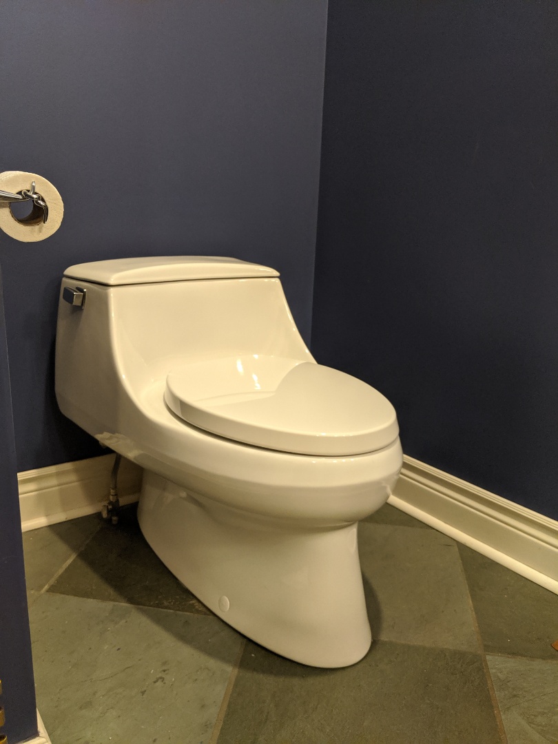 Installation of owners Kohler San Raphael toilet Installation of owners Kohler San Raphael toilet