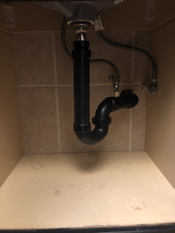 Installed clicker pop up and abs drain Installed clicker pop up and abs drain