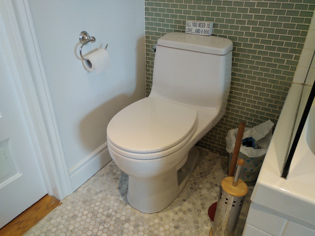 Installation of new Toto toilet