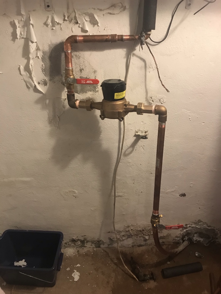 Just completed a nice 1 inch new water service Just completed a nice 1 inch new water service
