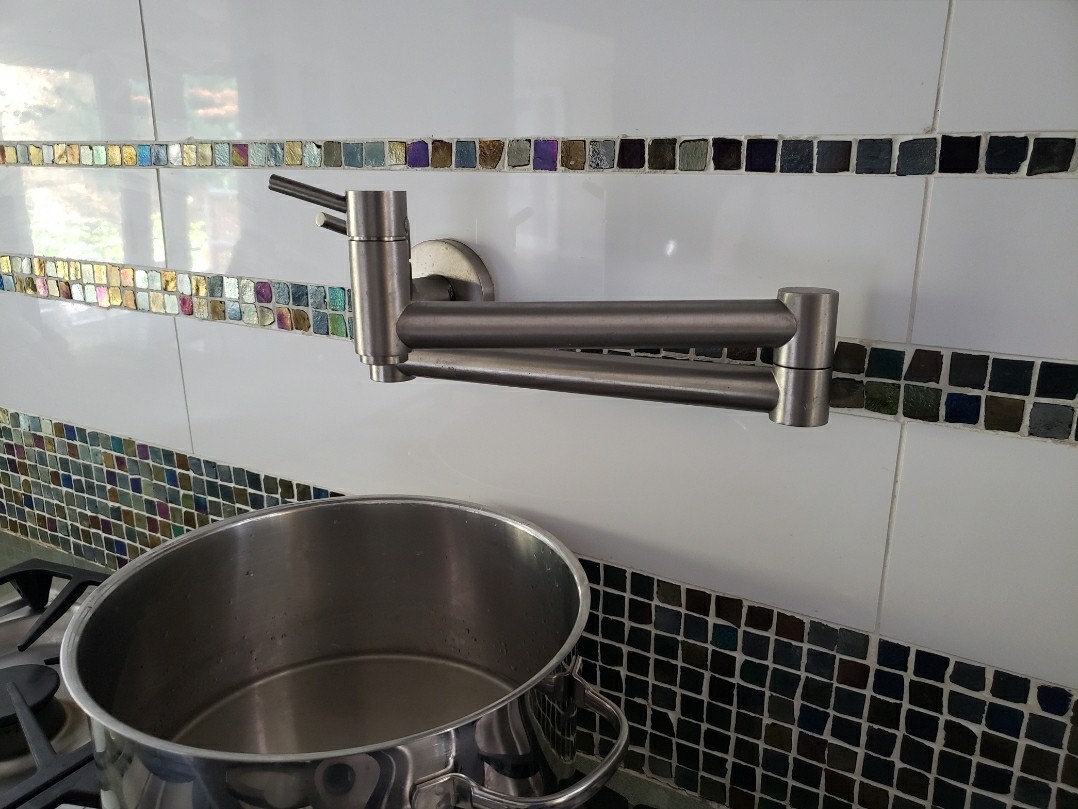 Repaired pot filler with owners repair parts Repaired pot filler with owners repair parts