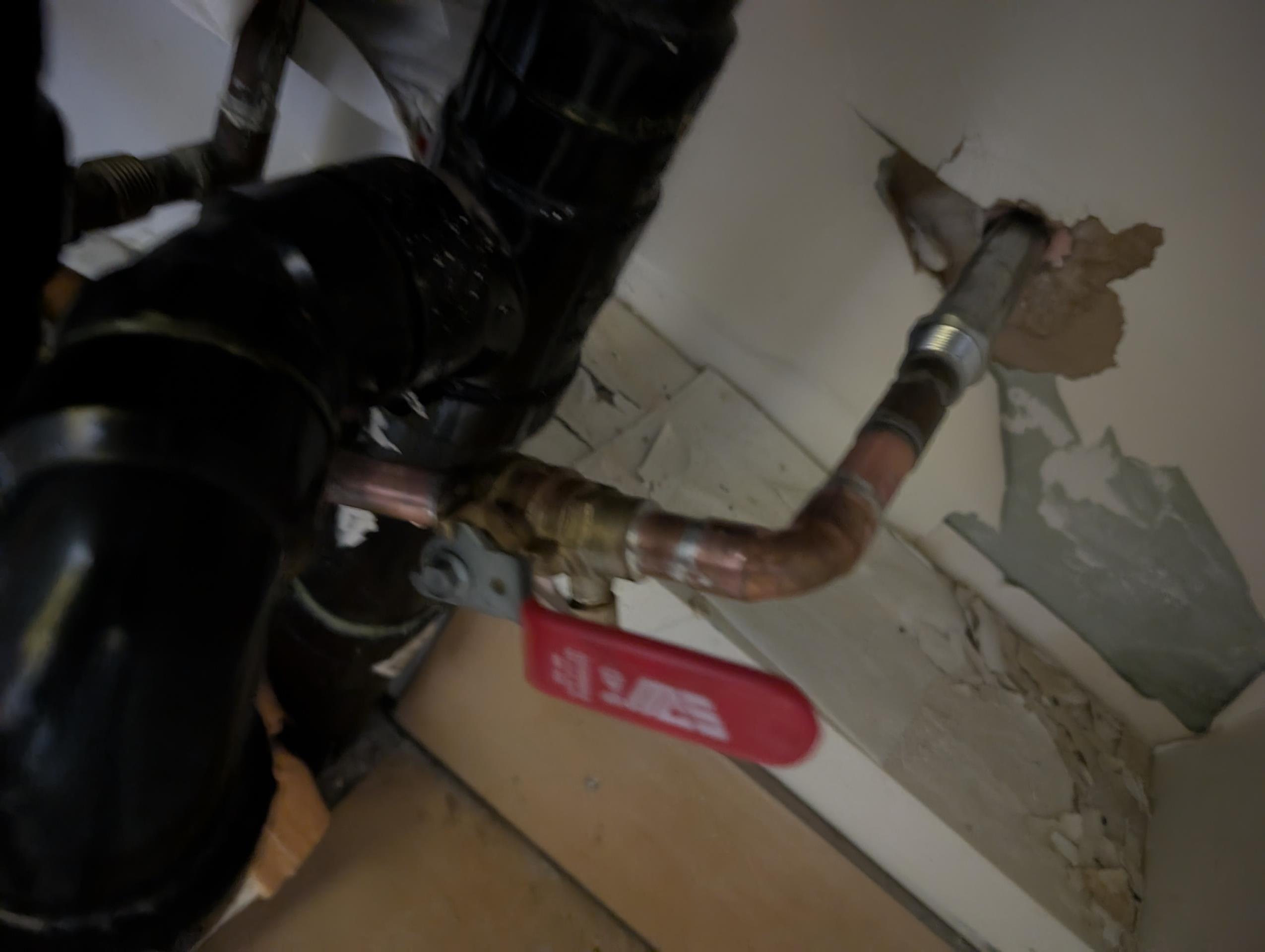 tap going to sprinkler system has low pessure.