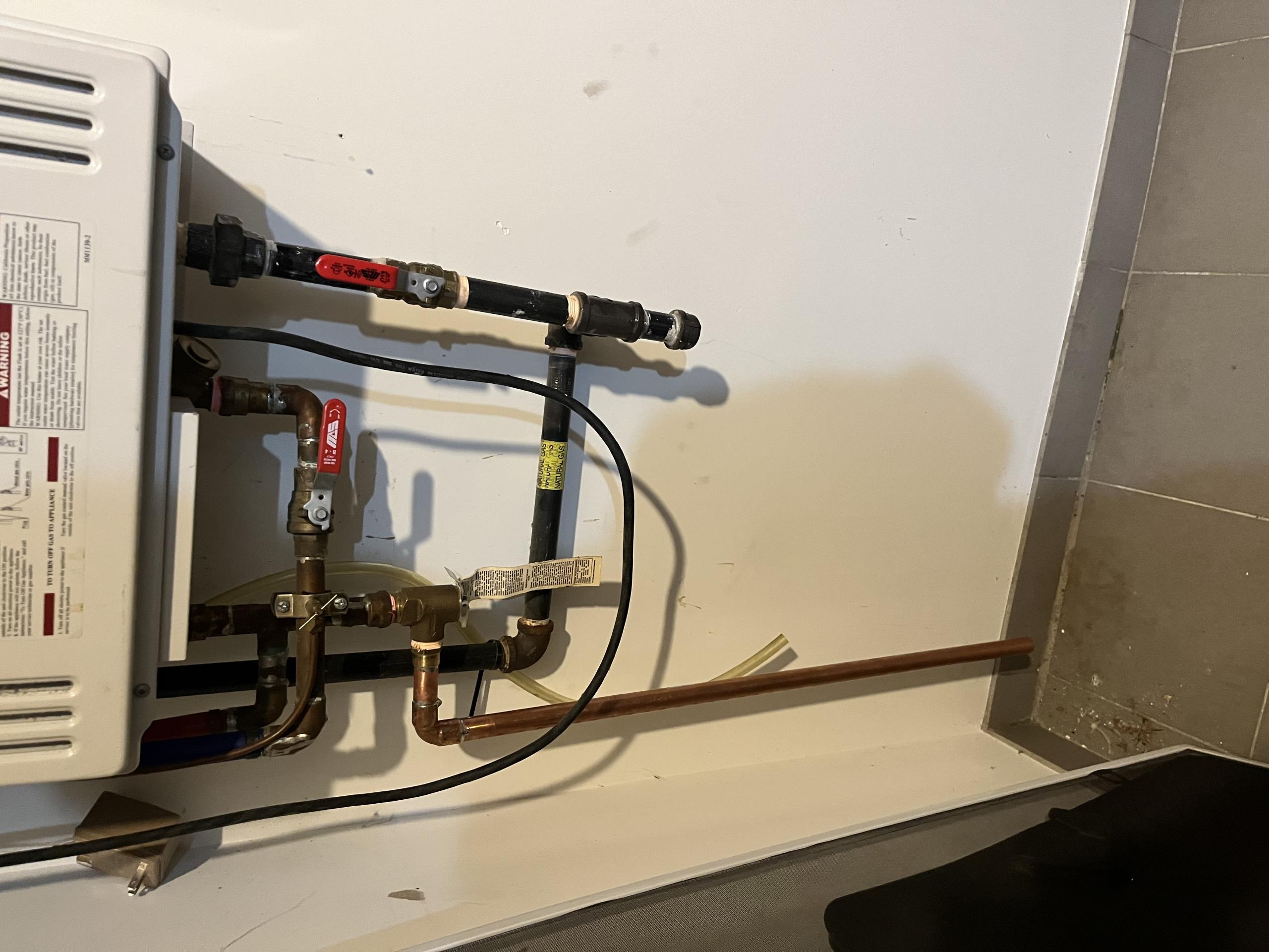 Install Valve for Tankless water Heater