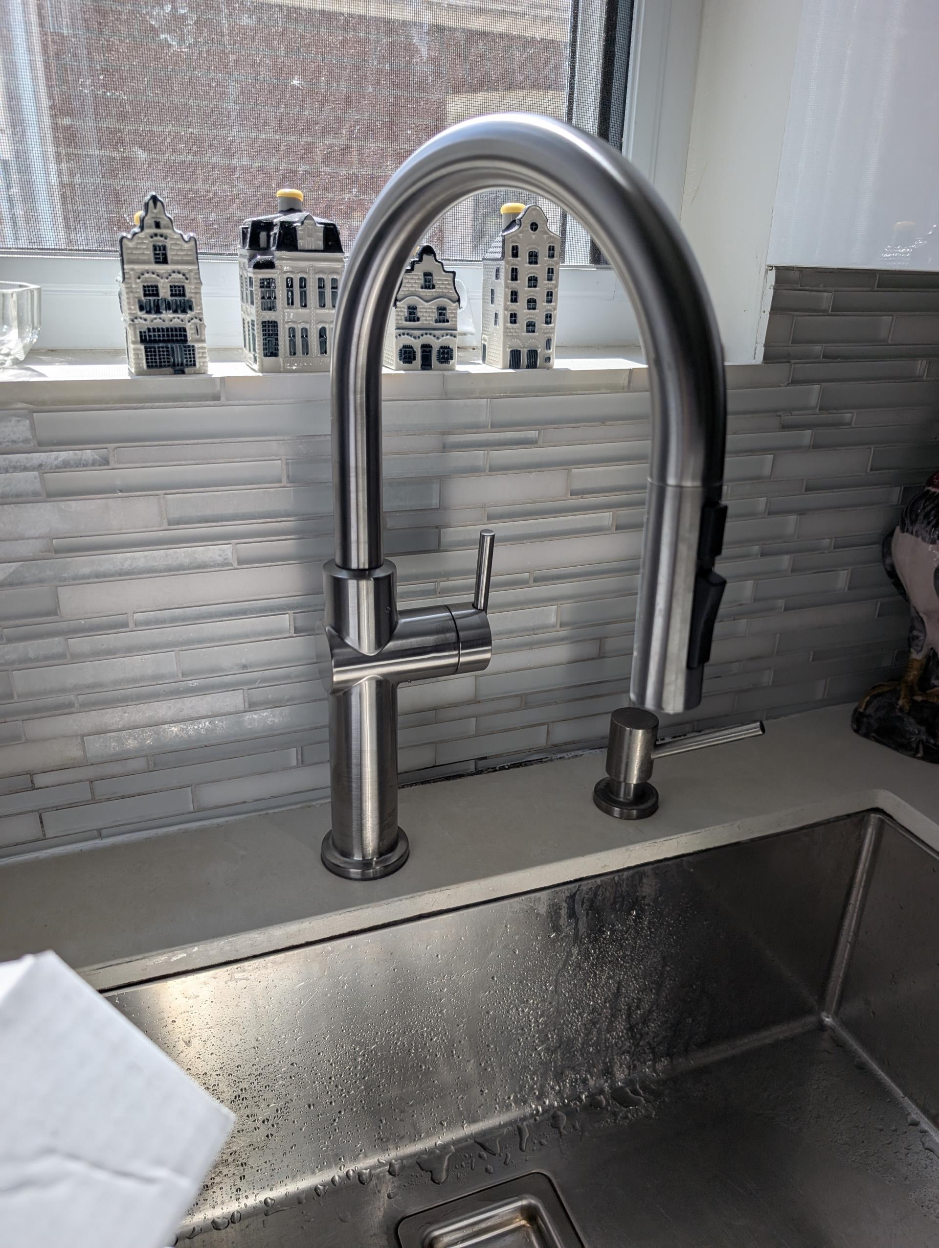 install customer supplied faucet
