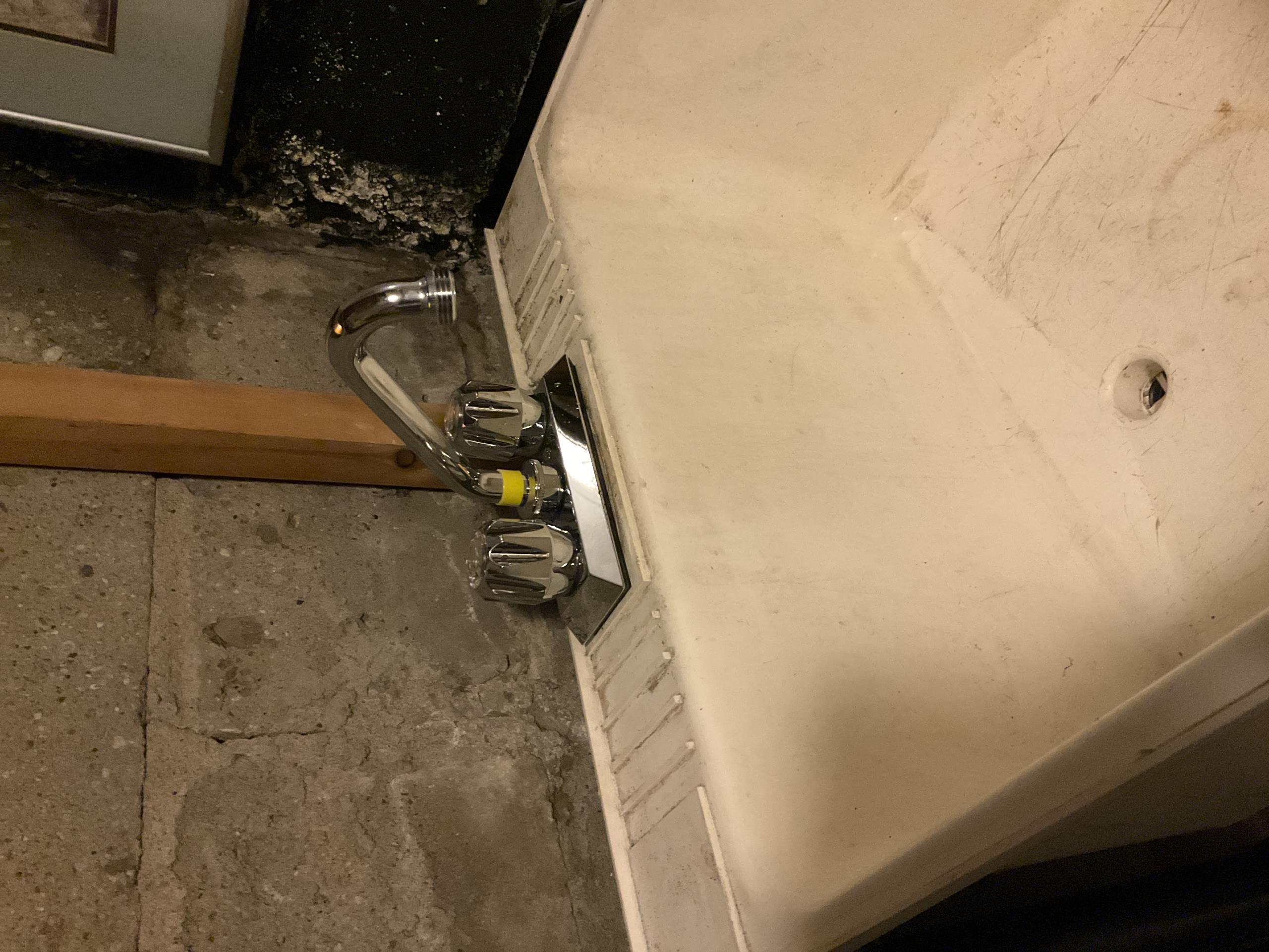 Replaced laundry faucet and fixed gas leak at furnace Replaced laundry faucet and fixed gas leak at furnace