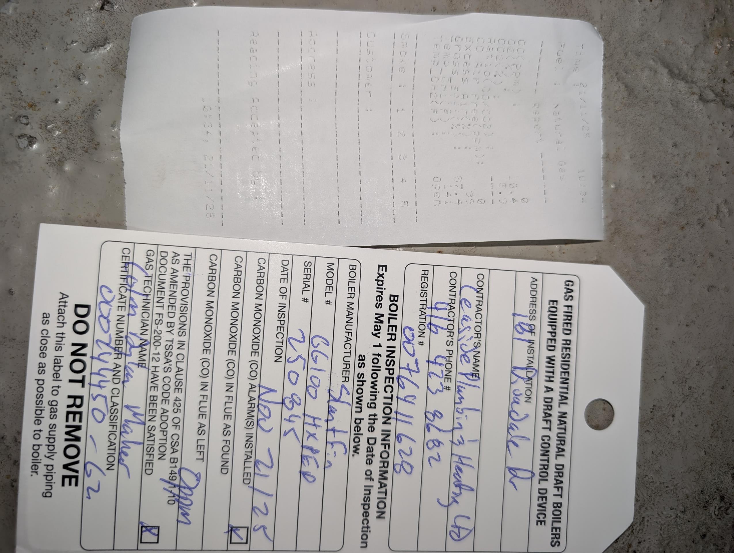 annual boiler maintenance