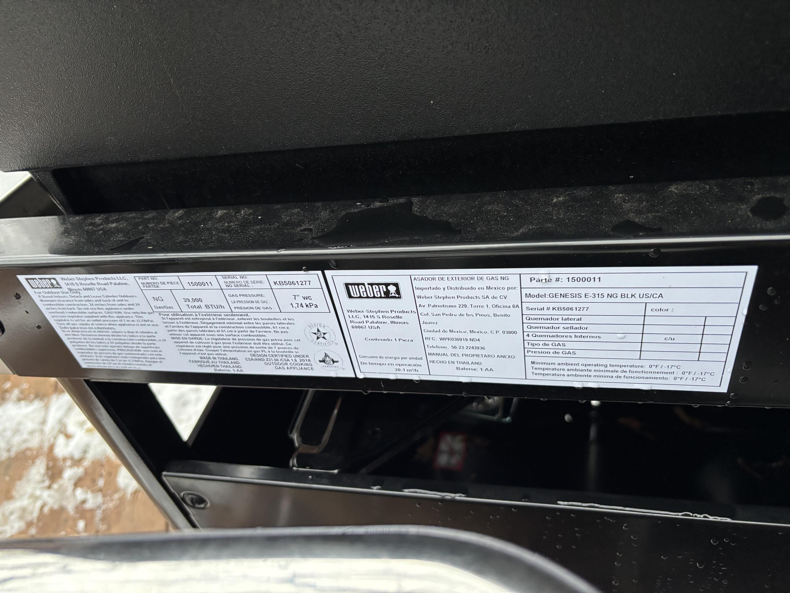 Old Toronto, ON - connect gas bbq