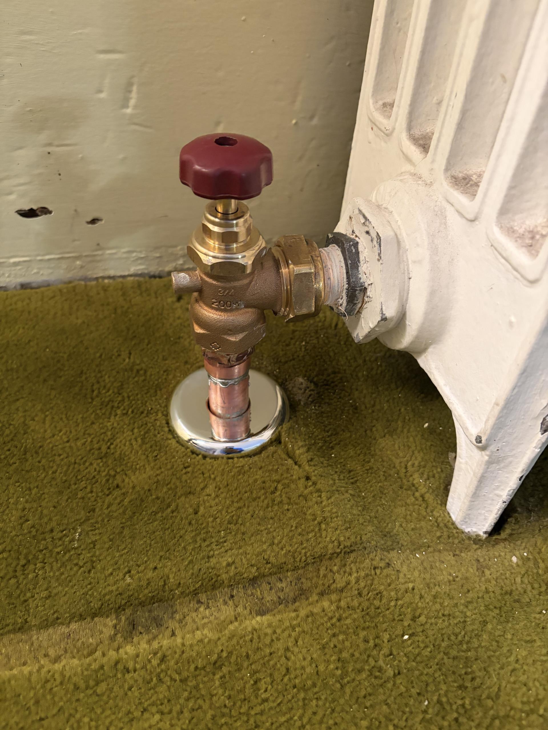 Replace Radiator Valve and Piping