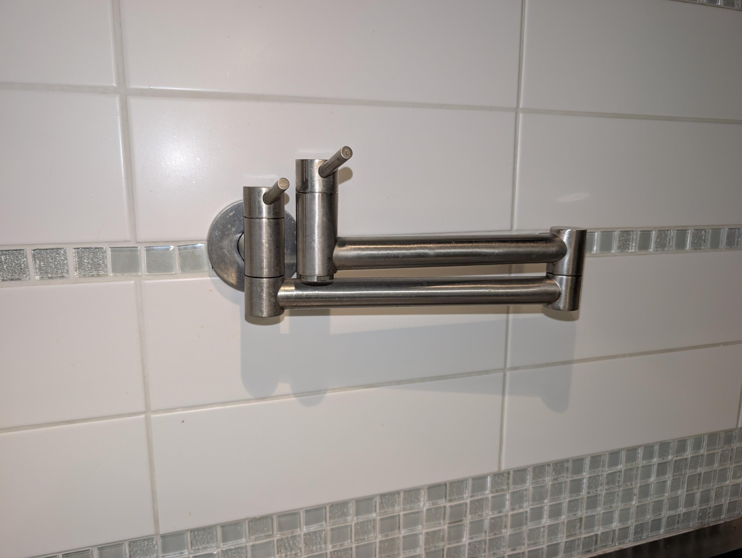 wc running, leaking kitchen faucet, other kitchen faucet handle is loose