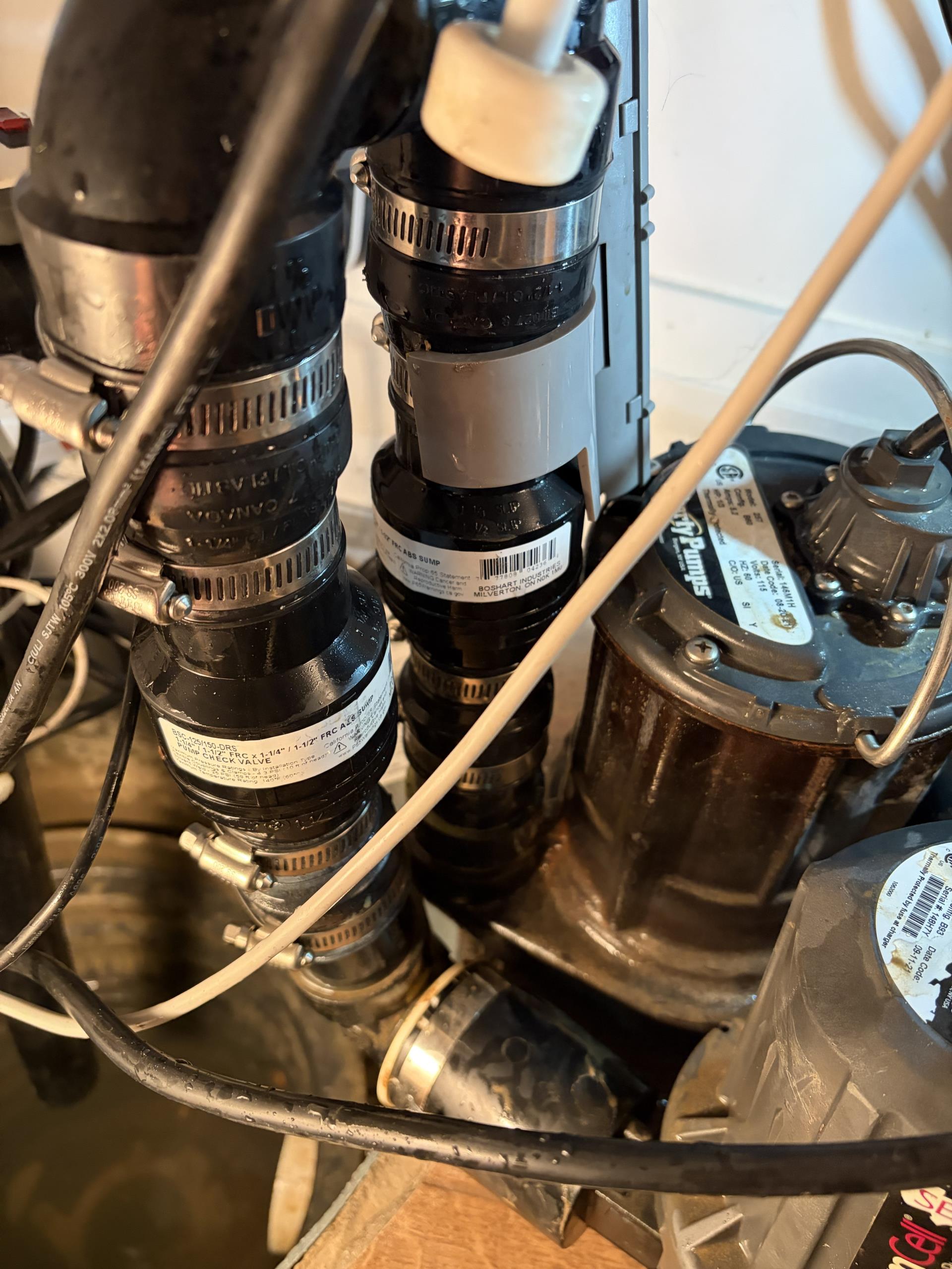 Replace Check Valve for Sump Pump