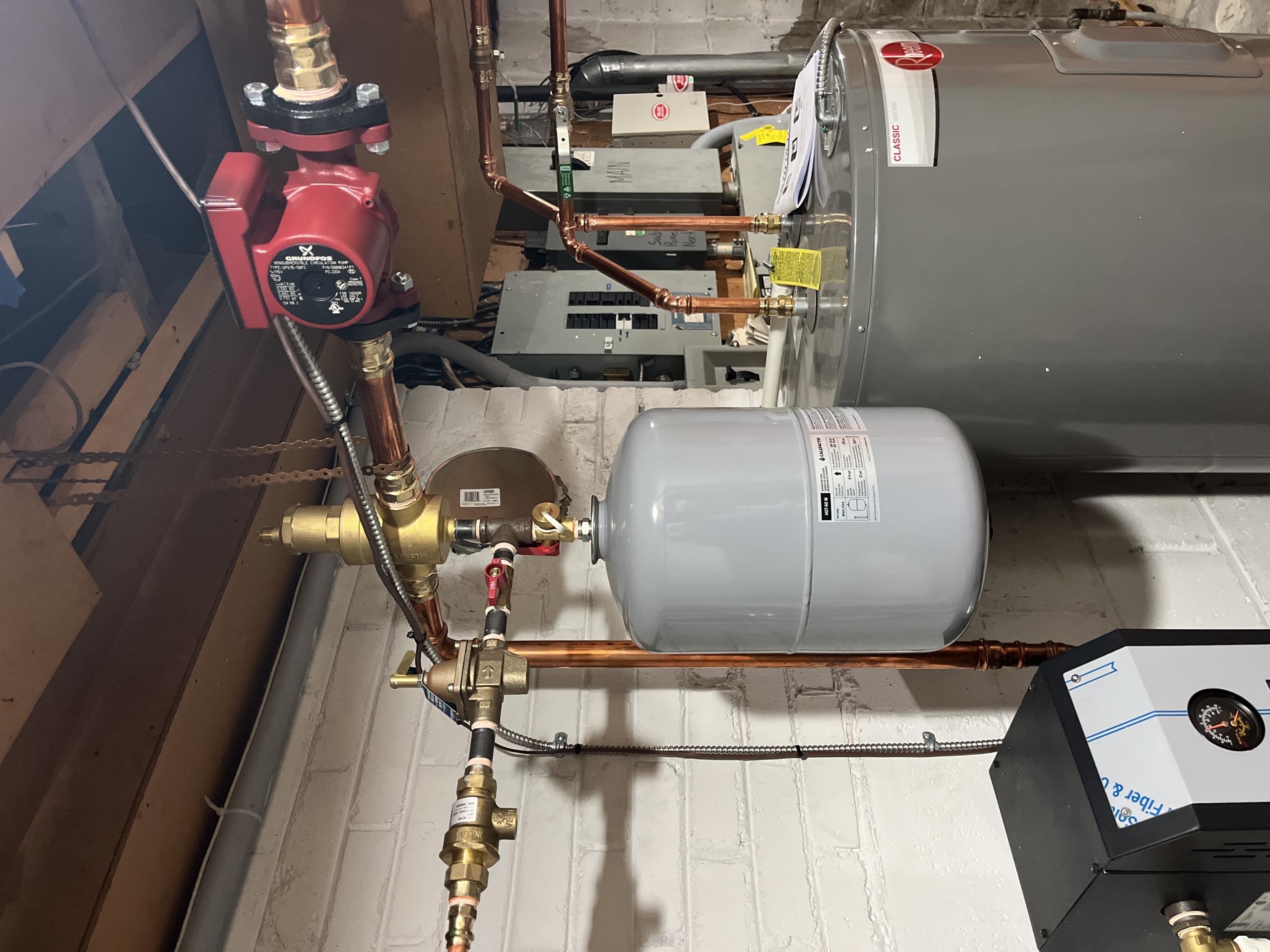 Investigate leak from boiler piping 