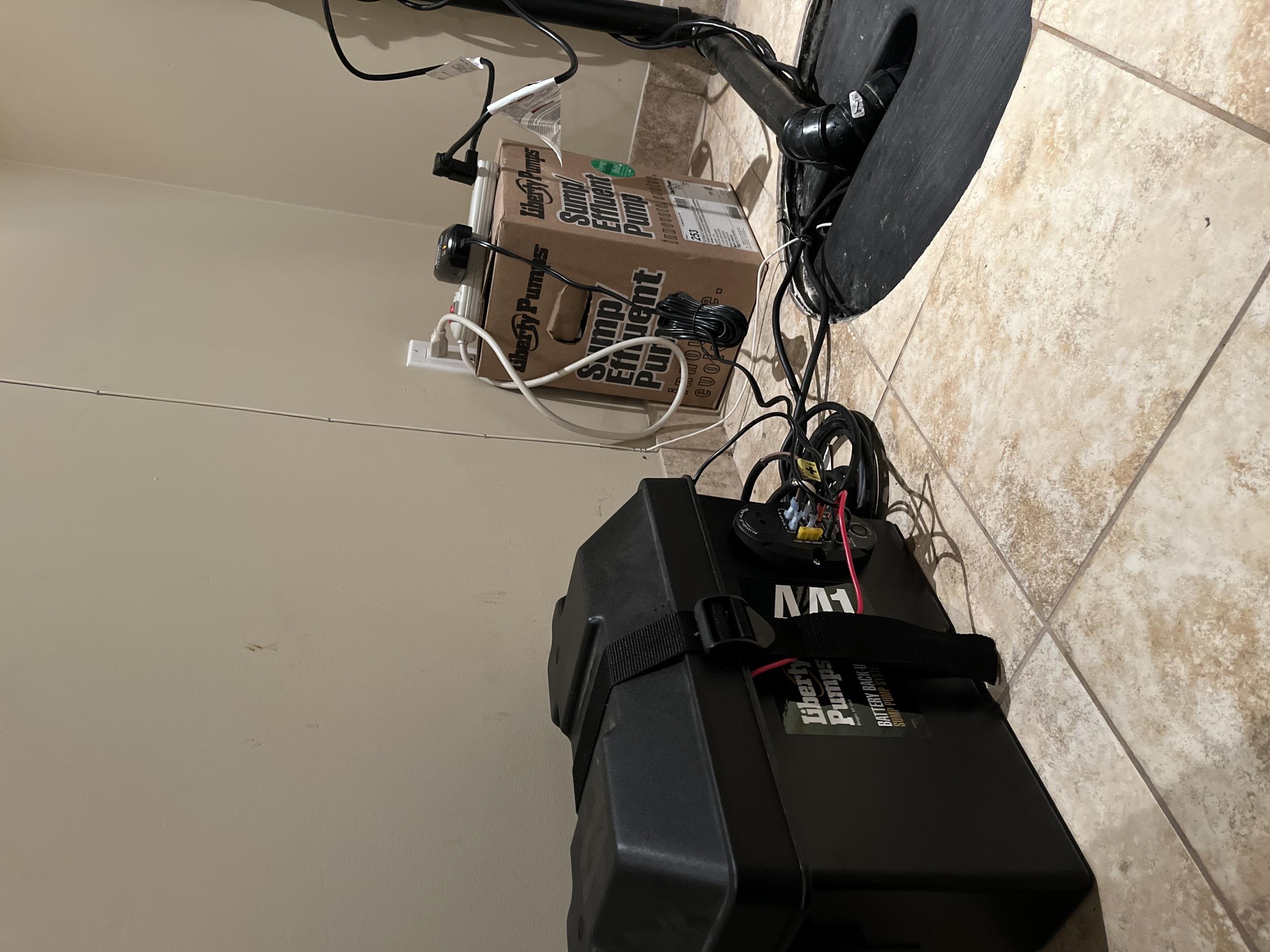 sump pump making noise, take new pump