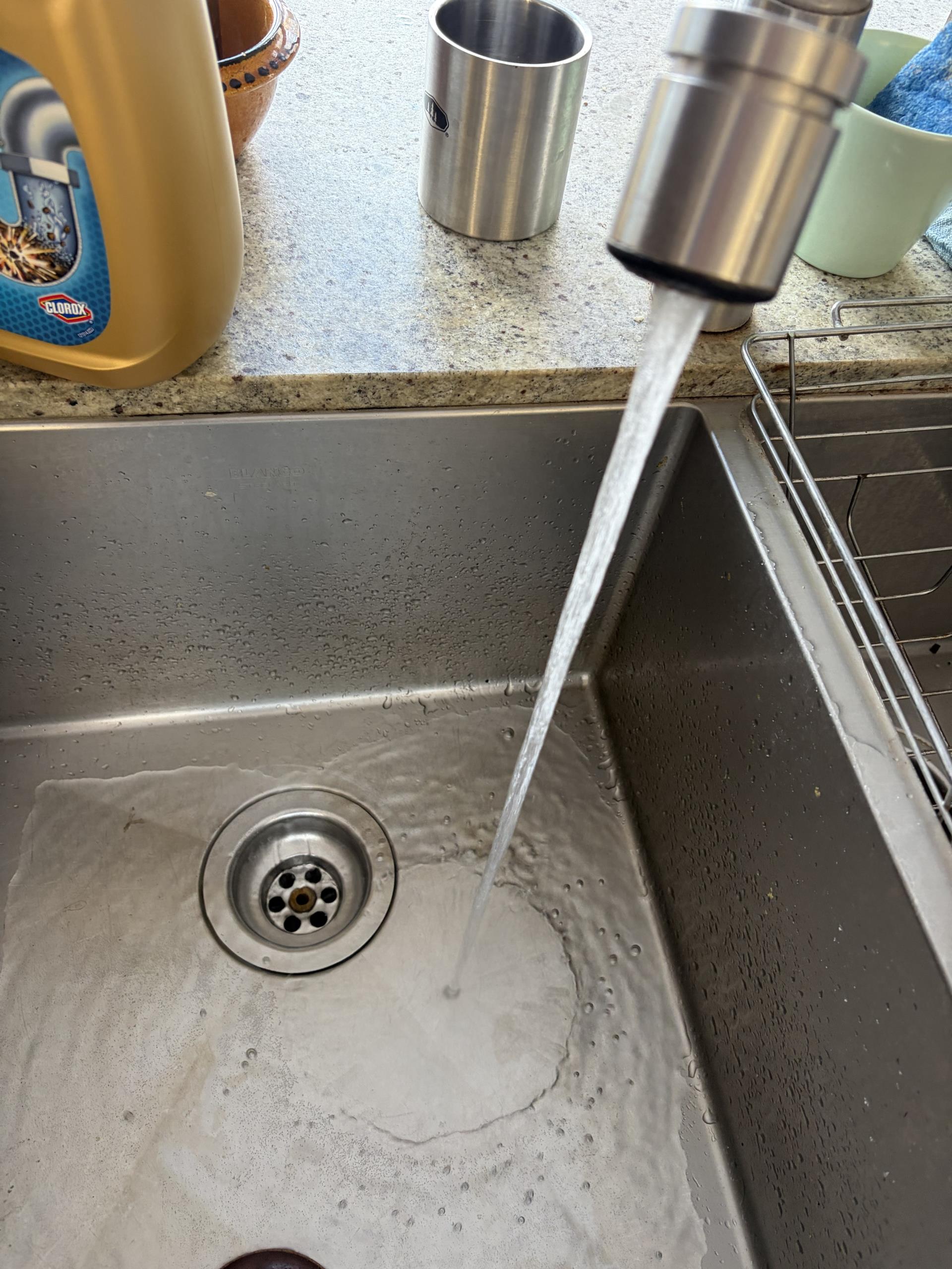 Clear Kitchen Sink Drain