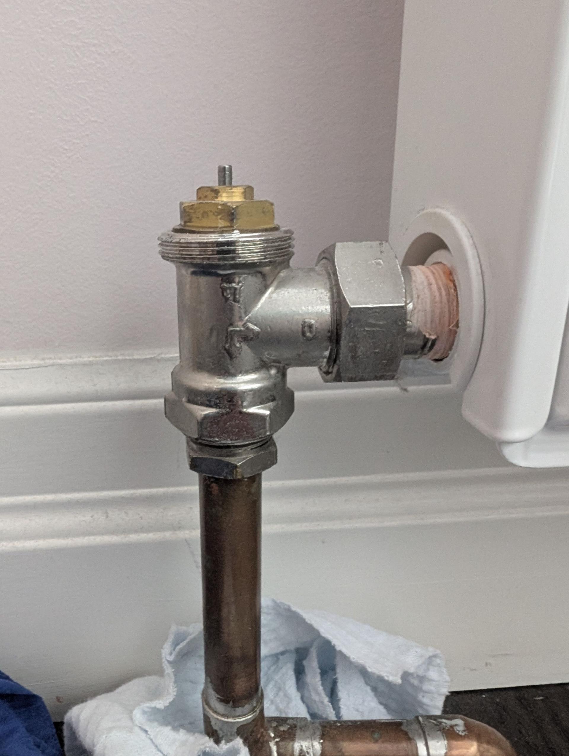 repair leaking rad valve