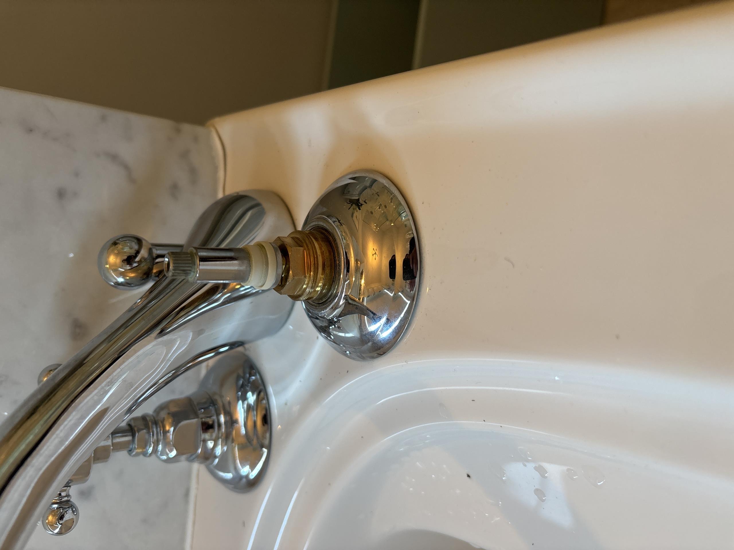 bathtub faucet is dripping