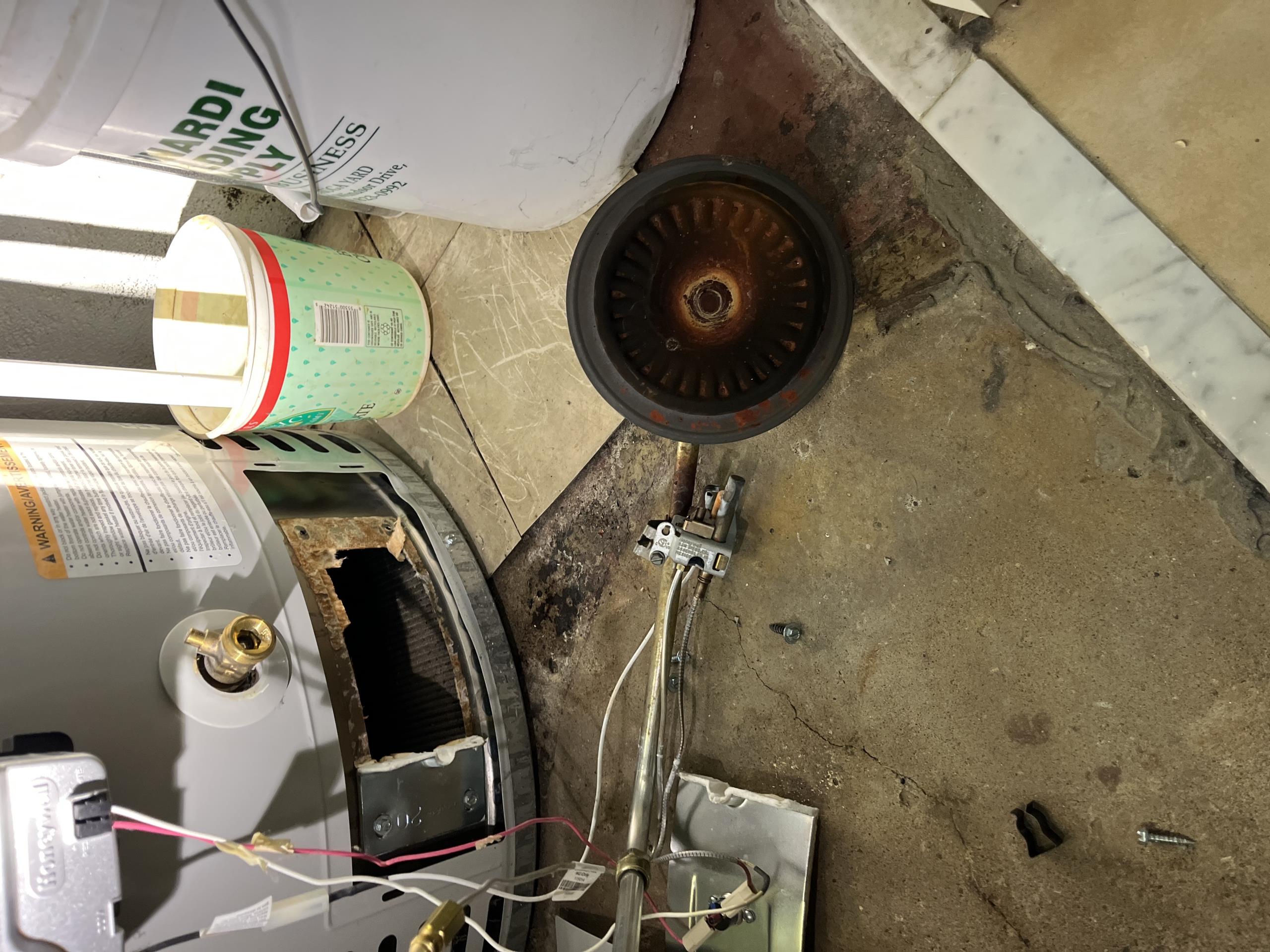 Supply and Install 50g hot water tank