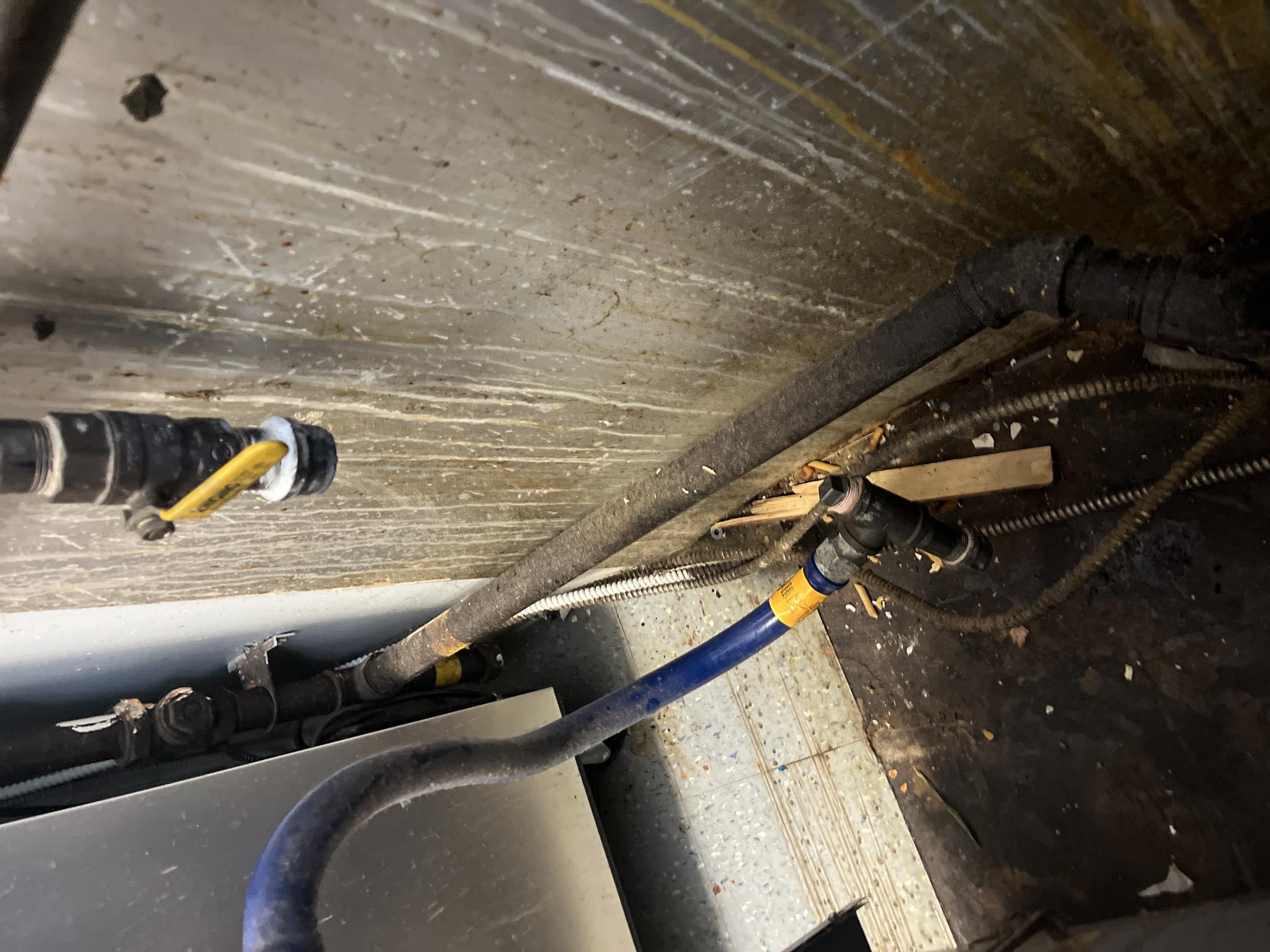 East York, ON - Disconnected gas appliances at curling club for renovation. 