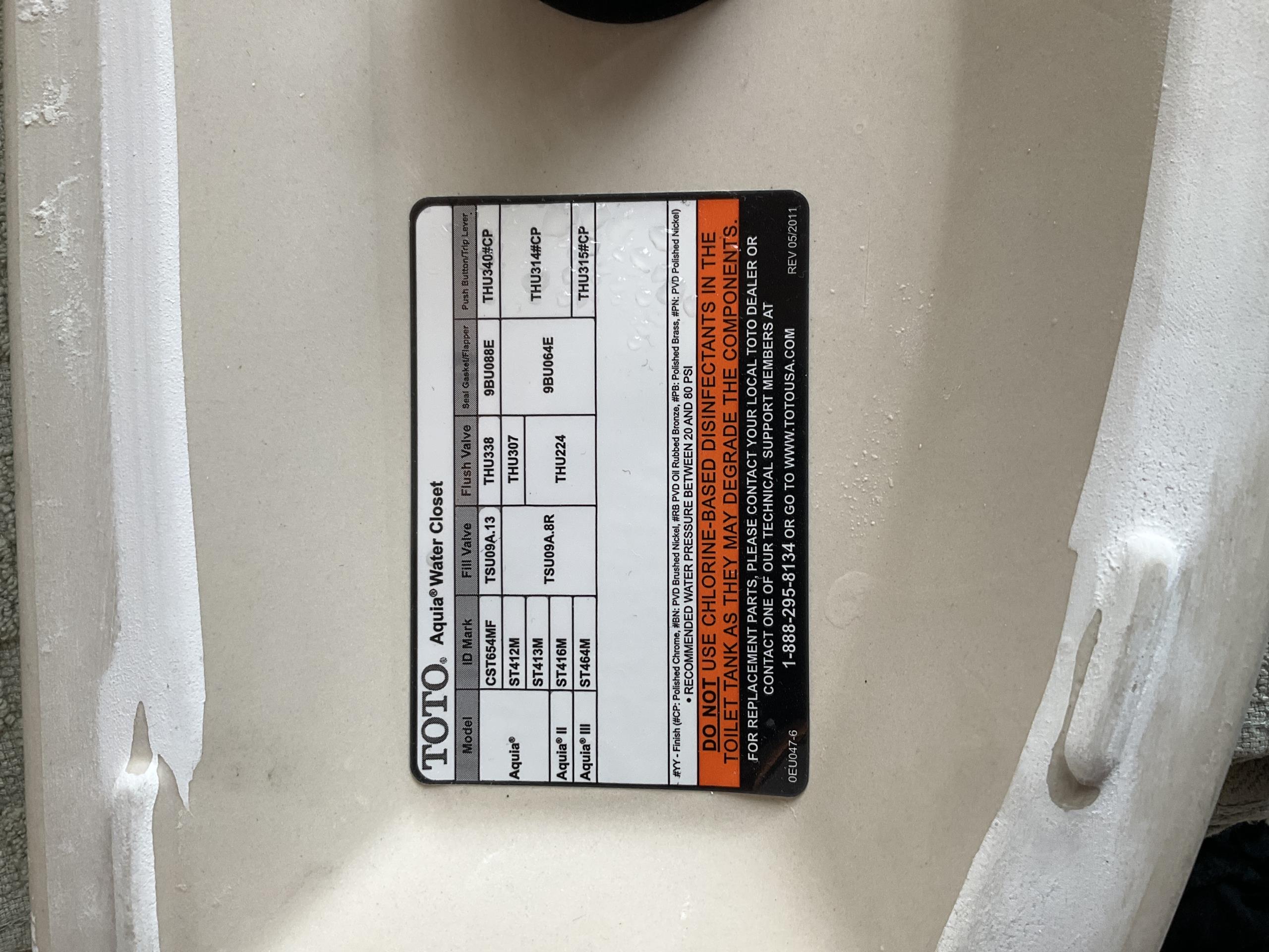East York, ON - Replaced fill valve