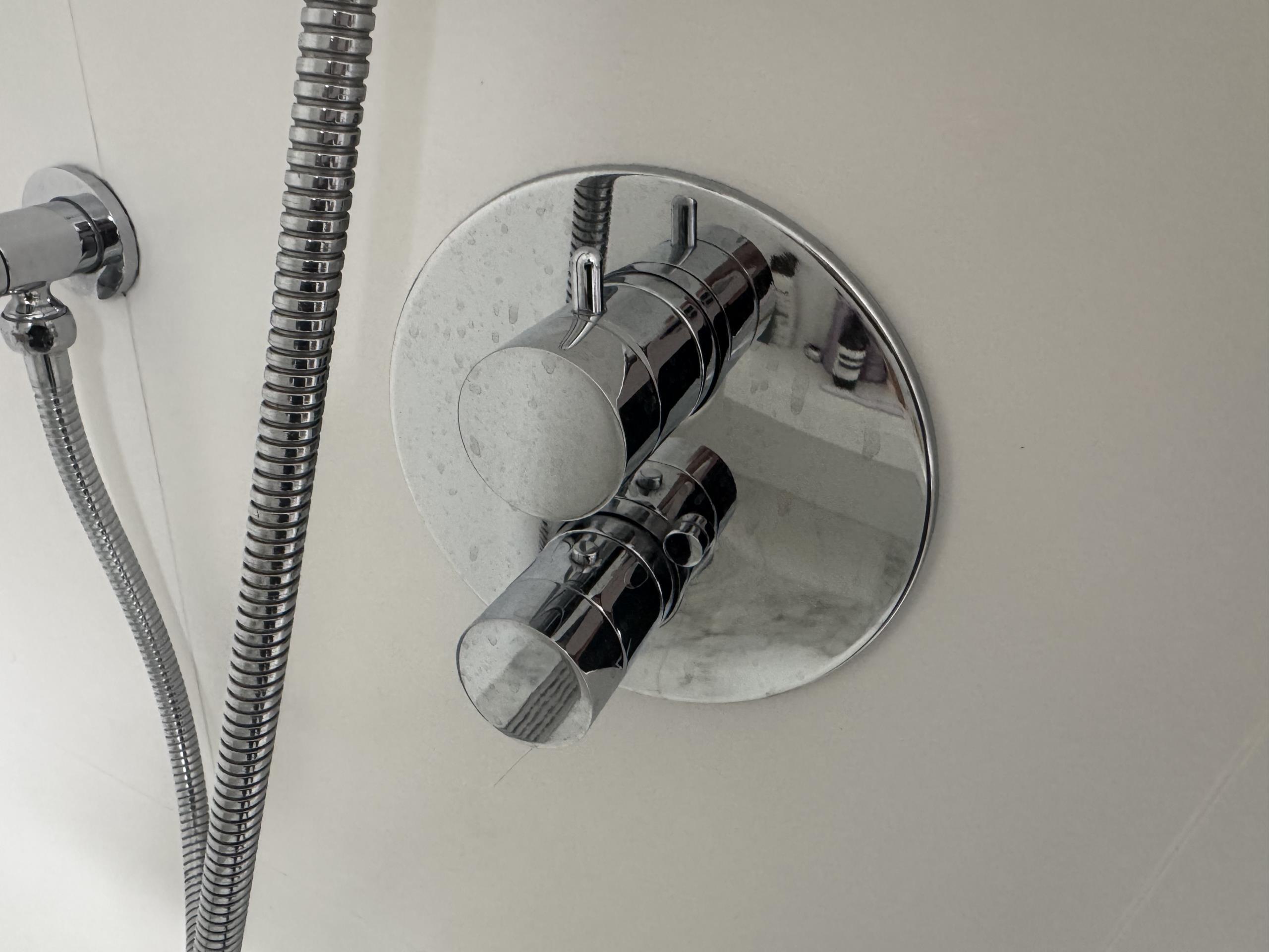 East York, ON - Replaced wall hung faucet, toilet fill valve and Riobel shower cartridge