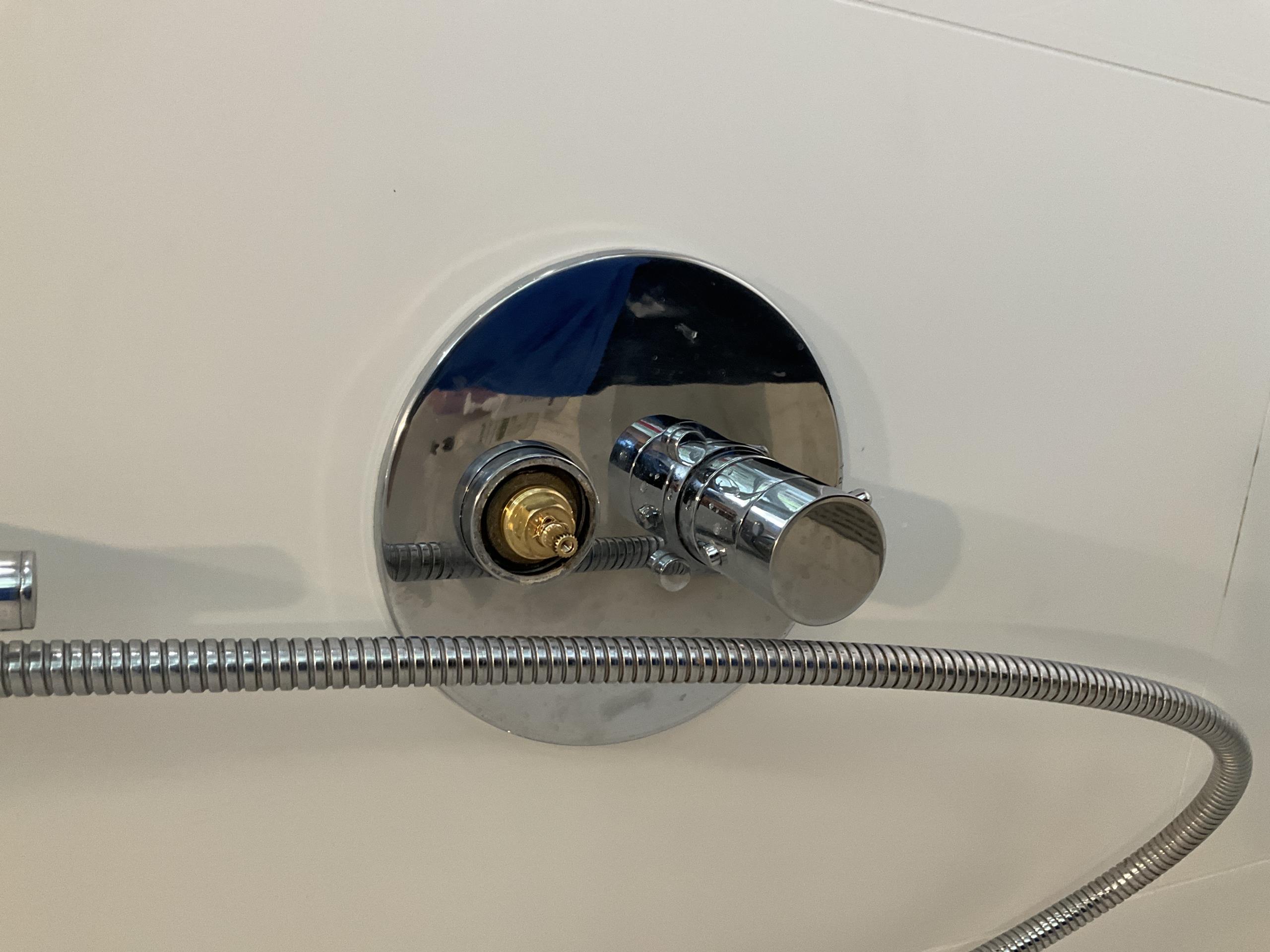 East York, ON - Replaced wall hung faucet, toilet fill valve and Riobel shower cartridge
