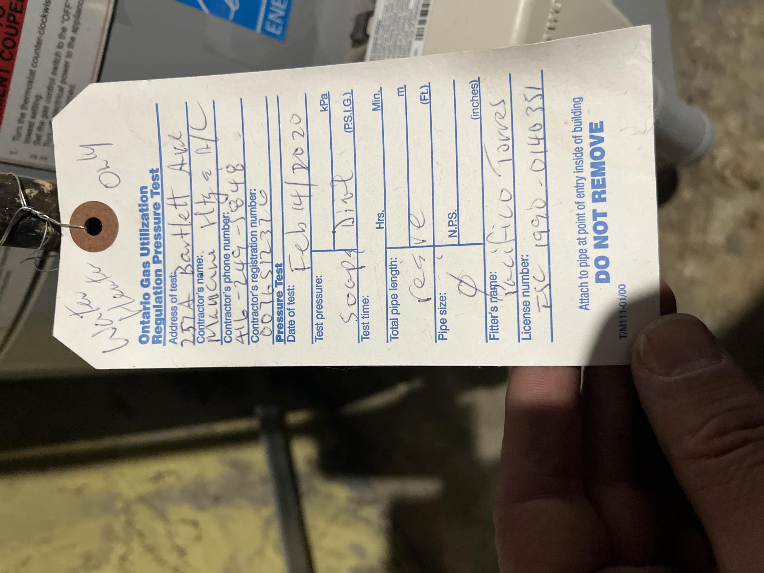 Old Toronto, ON - Troubleshooting issues with hot water tank