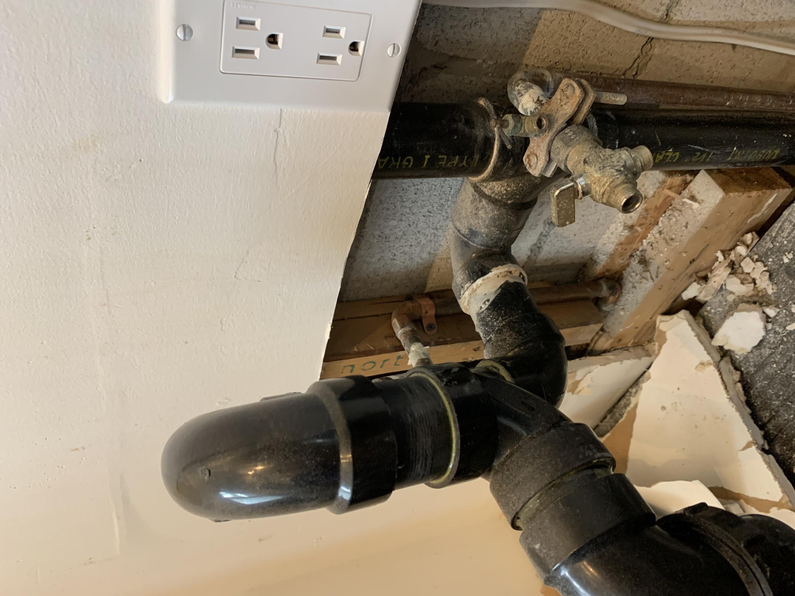 Old Toronto, ON - Redo water supply piping under kitchen sink