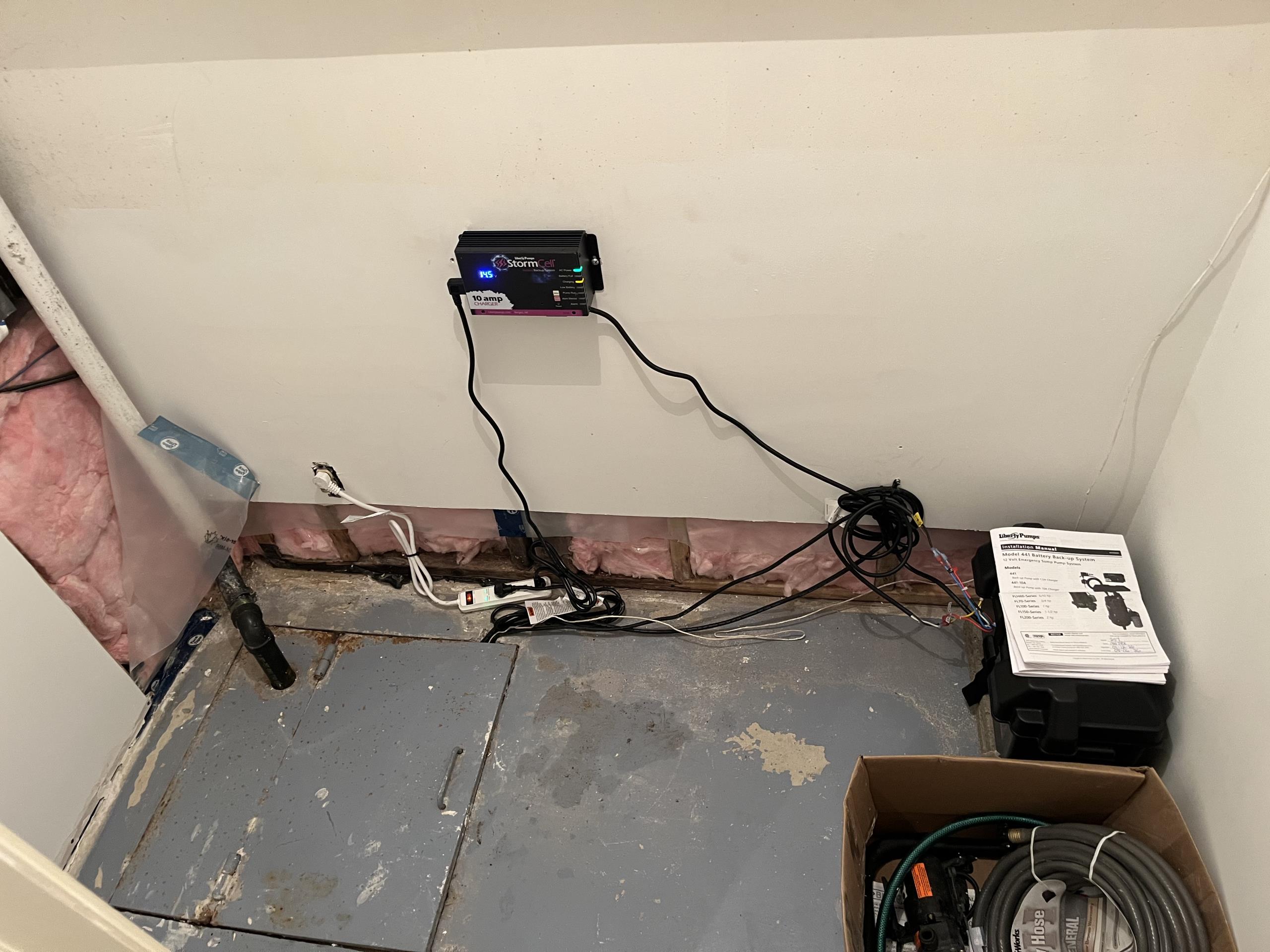 Old Toronto, ON - Replaced sump pump and battery backup system