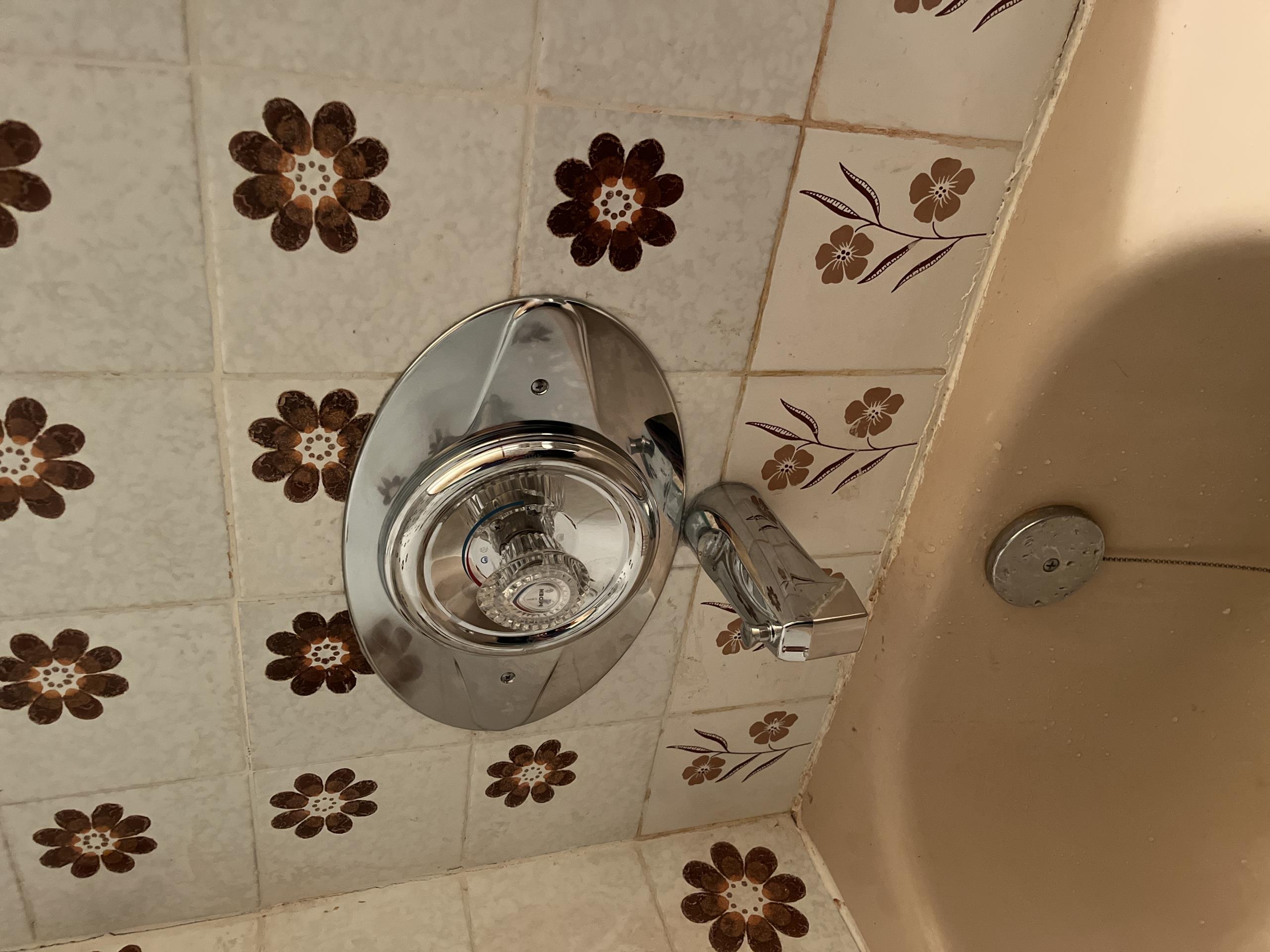 North York, ON - Replaced old shower valve with new Moen single handle valve. 