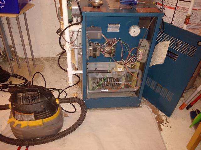 Boiler service on Burnham boiler #COTesting #safetyfirst