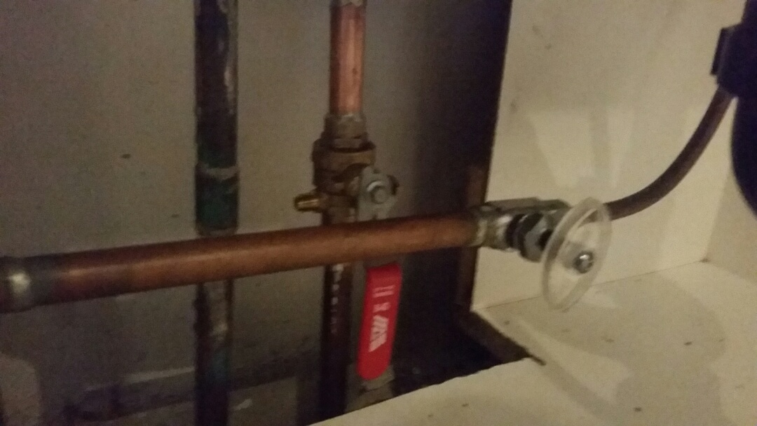 Replaced stop and waste valve Replaced stop and waste valve