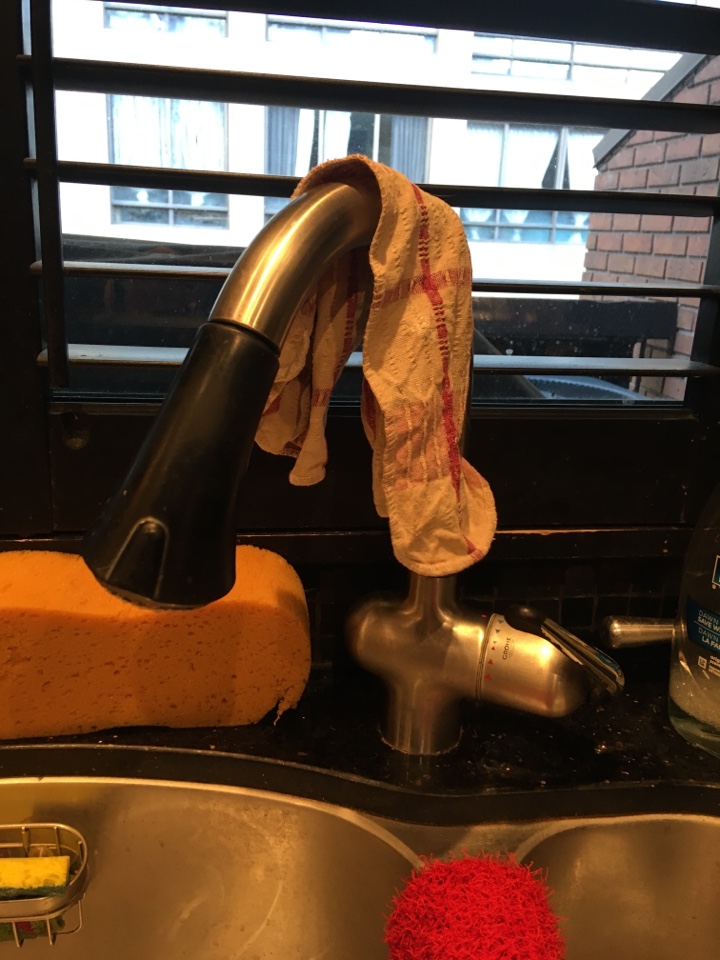 Leaking hose on kitchen faucet. Will need to be replaced Leaking hose on kitchen faucet. Will need to be replaced
