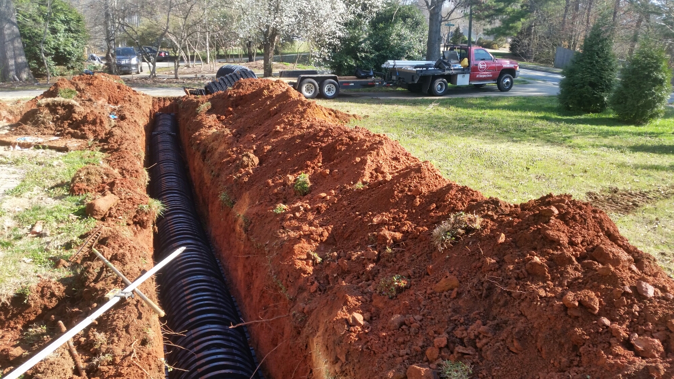 Installed new infiltrator septic system