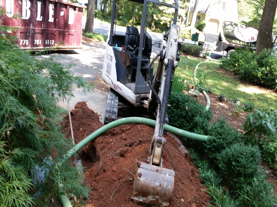 Pumped out a 1000 gallon septic tank