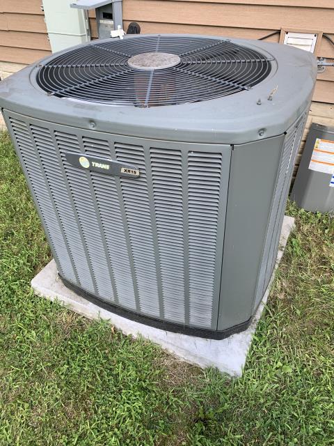 I performed diagnostic on Trane Air Conditioning Unit. I determined that Capacitor was running very low. I replaced Multi-Tap Compressor-Motor/ High Voltage Surge Capacitor/ Turbo with customers approval. I cycled and monitored the system. Unit is cooling at departure. 