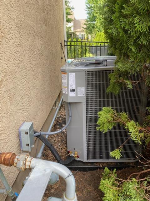 I completed Scheduled Maintenance Tune-Up and Safety Check on Carrier 16 SEER 5 Ton Air Conditioning Unit. I found filter was dirty and replaced with one customer had on hand. I completed checklist. I rinsed coils. System met specs at this time.