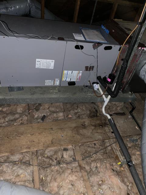 I went to the customer's home to do an inspection on an attic unit.