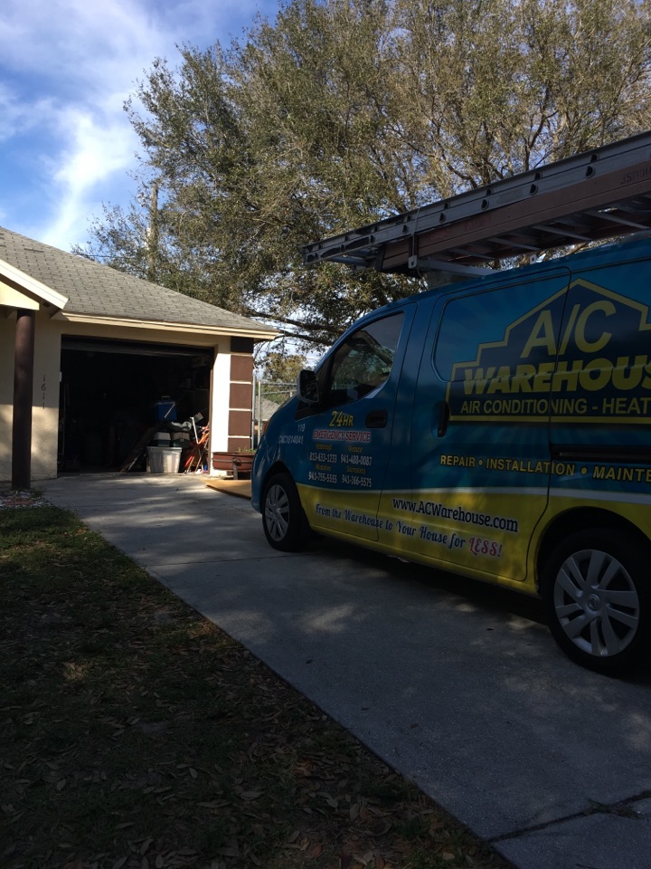 Real-time Service Area for AC Warehouse - bradenton, fl