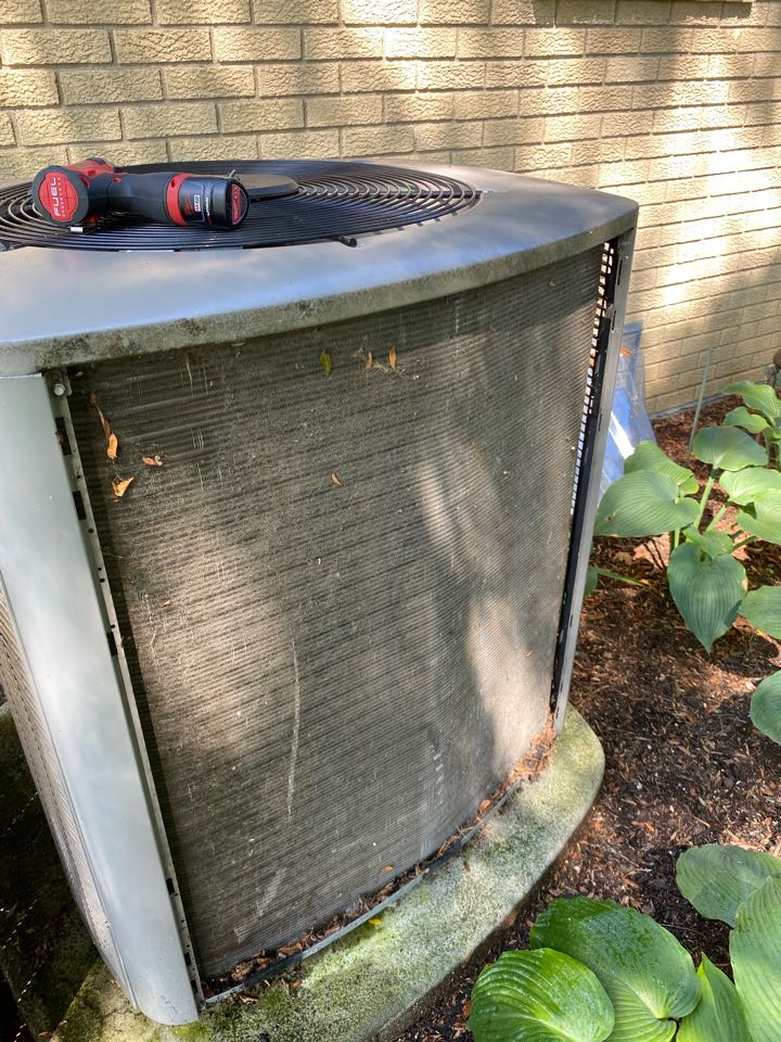 Completed air conditioning maintenance in West Chester, Ohio.