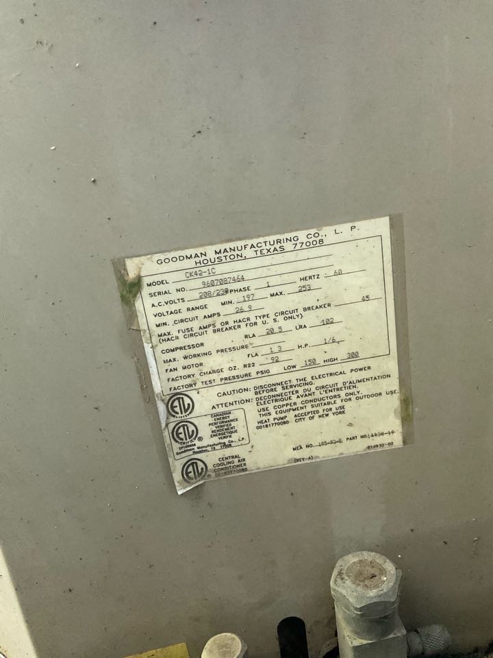 Completed air conditioner troubleshooting for customer in Morrow, OH. Found the condenser fan motor to be bad. 