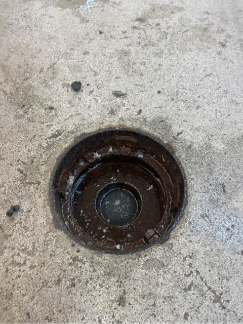 Unclogged 4 floor drains all in same drain, snaked through floor drain located in the middle of floor, pulled out plastics and mop strings. Tested properly after running faucet for 15 minutes.