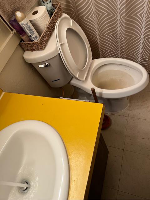 I arrived at a home with a toilet clogged with everything else draining. I ran a toilet auger into the toilet and pushed a mass of hard waste and toilet paper through the toilet. I filled and flushed the toilet multiple times to test. The toilet is now flushing without issue.