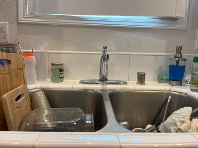 I replaced a leaky kitchen faucet with a new Moen single handle faucet today.