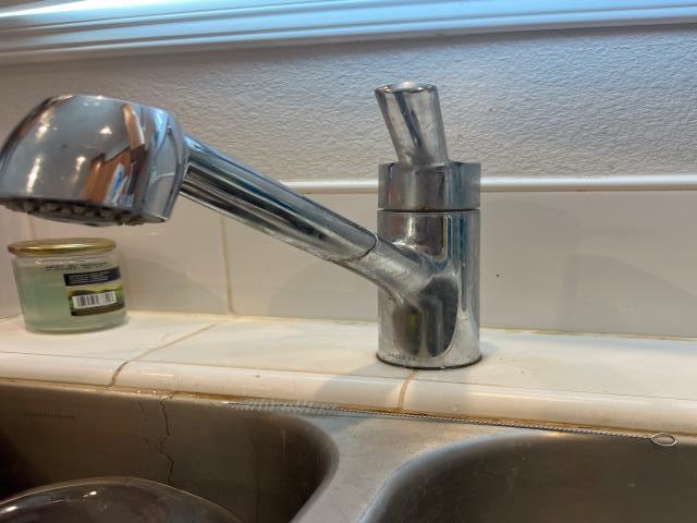 I replaced a leaky kitchen faucet with a new Moen single handle faucet today.