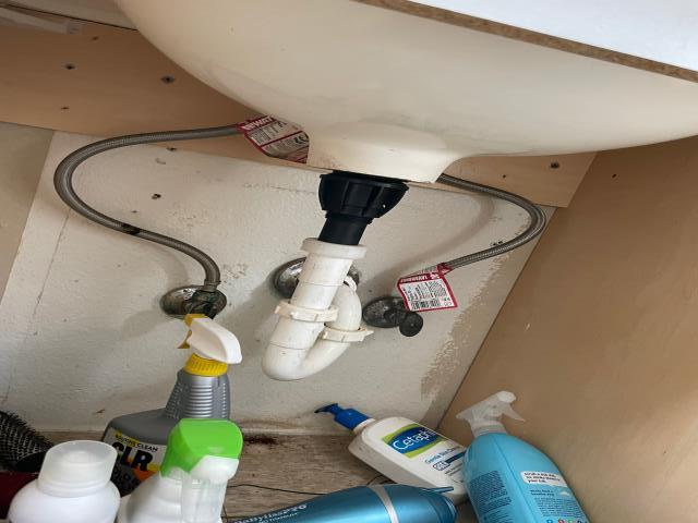 Rat had chewed through dishwasher drain hose in multiple spots. Can not get hose owner will have to order & return to install, cleaned out pop up in master bedroom as well