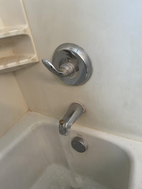 I arrived at the property to find the upstairs guest bathroom tub/shower kohler valve cartridge bad. I replaced the cartridge and handle insert and the water is working good and there are no leaks found.