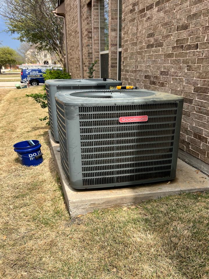 Air conditioning maintenance perform serviced American standard air-conditioning and heating system changed filters clean the outdoor units checked all motors, capacitors, and refrigerant levels. This is part of our maintenance plan with two visits per year, checking heating and cooling performance, cleaning system, and changing filters