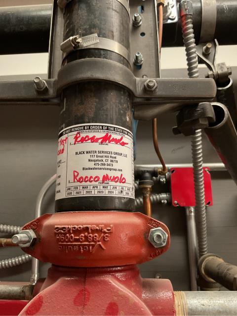 We just completed a 3-year NFPA-required air leak test on a pre-action fire protection system. As part of the service, we also replaced a pressure gauge to ensure accurate system monitoring and compliance with NFPA 25 standards.