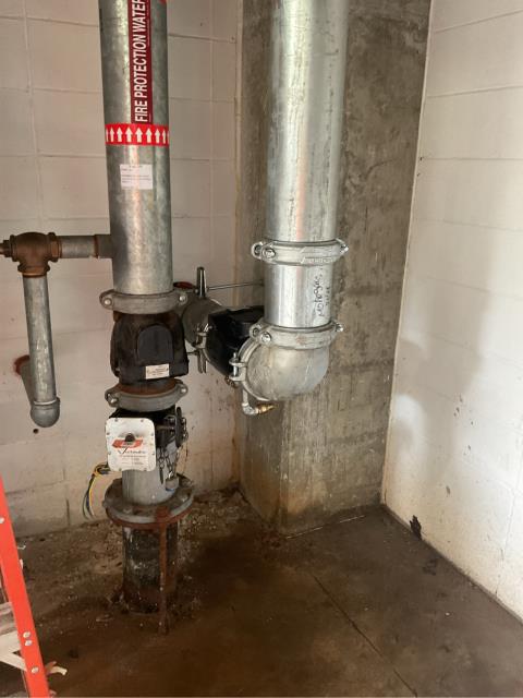 We just completed a repair of a Fire Department Connection (FDC) check valve and associated galvanized piping that was out of service at a commercial building. Restoring this critical part of the fire protection system ensures the property remains code-compliant and ready for emergency response.