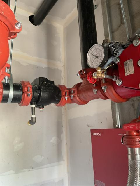 We just completed a fire department connection (FDC) twinning project at a commercial building, improving accessibility and ensuring the property meets local fire code requirements.